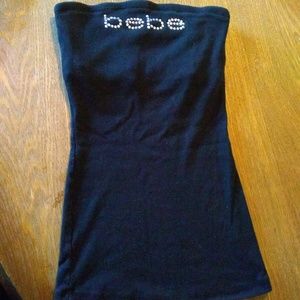 Black Bebe tube top size Small